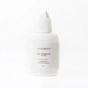 Gel remover for lash extension training