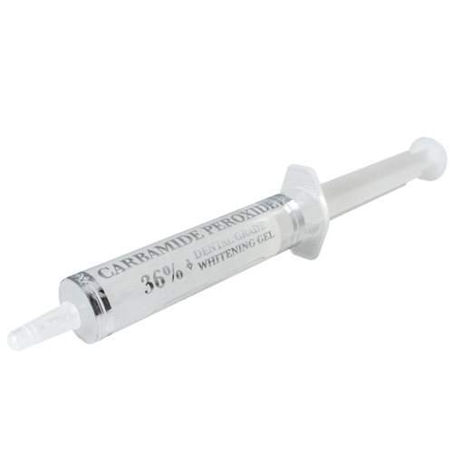 10mL 36% carbamide peroxide teeth whitening gel from Beaming White's Deluxe Whitening Kit.