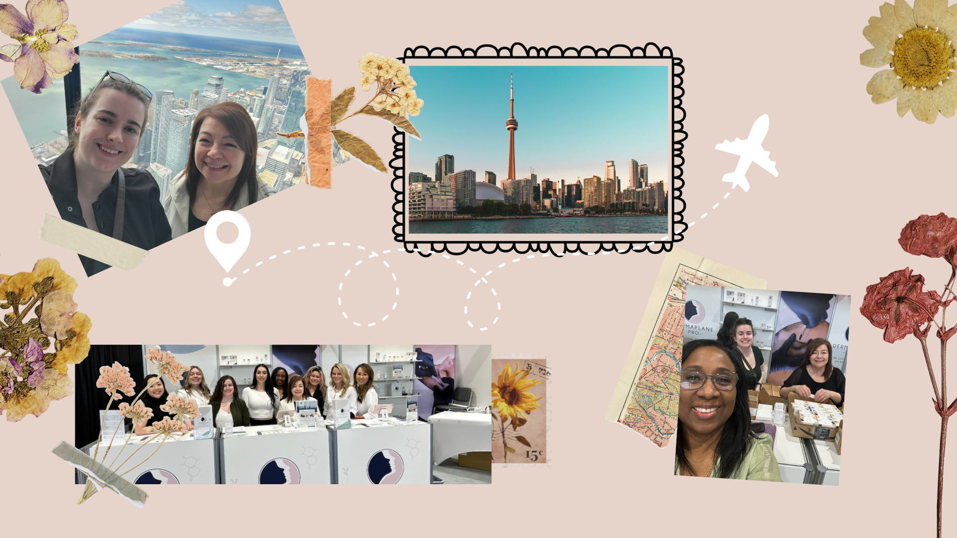 Wrapture beauty academy leadership and community members travelling to Toronto on multiple trips to learn and share our expertise