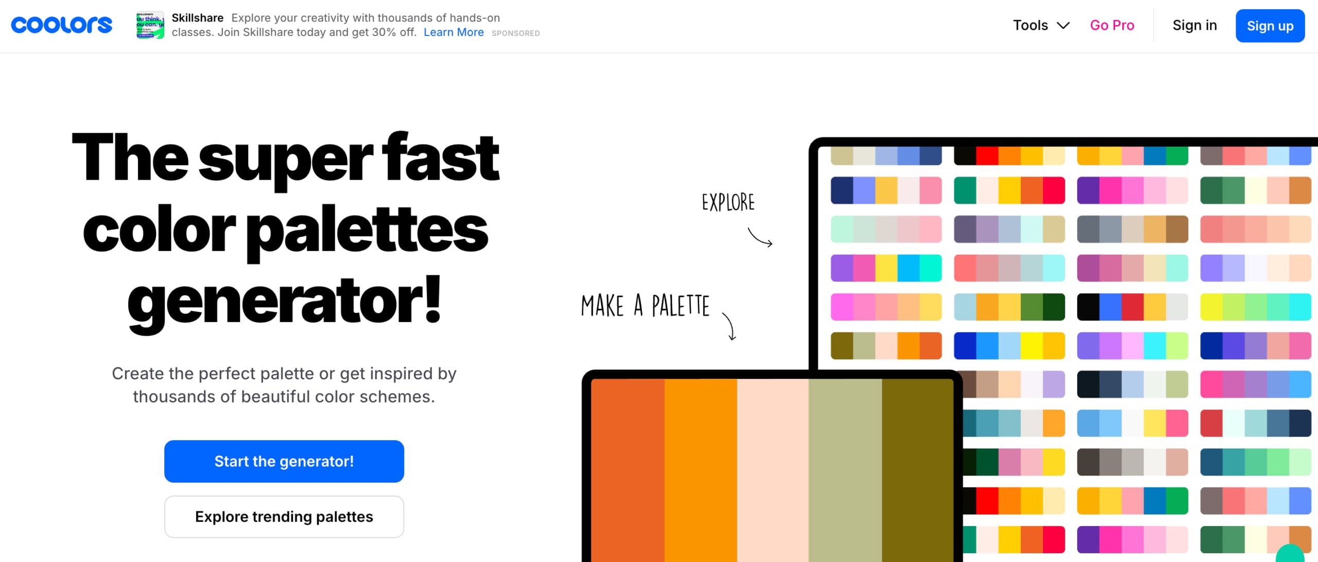 Screenshot of the Canva Brand Kit interface showing the free version’s colour palette feature. Three brand colours are saved, with an option to add a new colour using a colour wheel. The sidebar shows navigation options including Logos, Colors, Fonts, and Brand Voice.