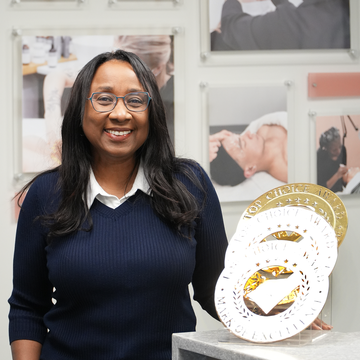 Angela, owner and founder of Wrapture Beauty Academy